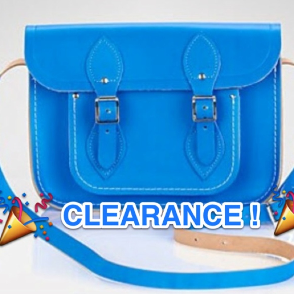 Neon blue Cambridge Satchel Co Purse